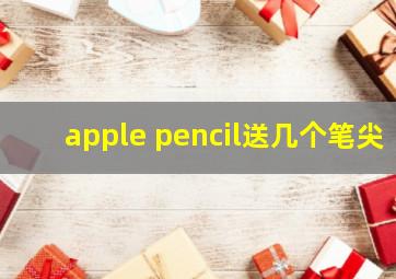 apple pencil送几个笔尖